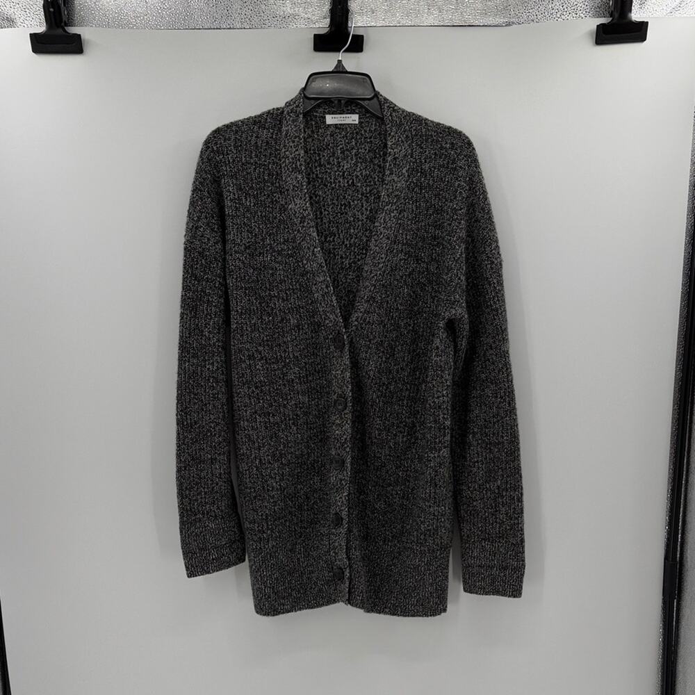 Equipment Femme Women's Long Sleeve 100% Cashmere Cardigan - Black/White - M